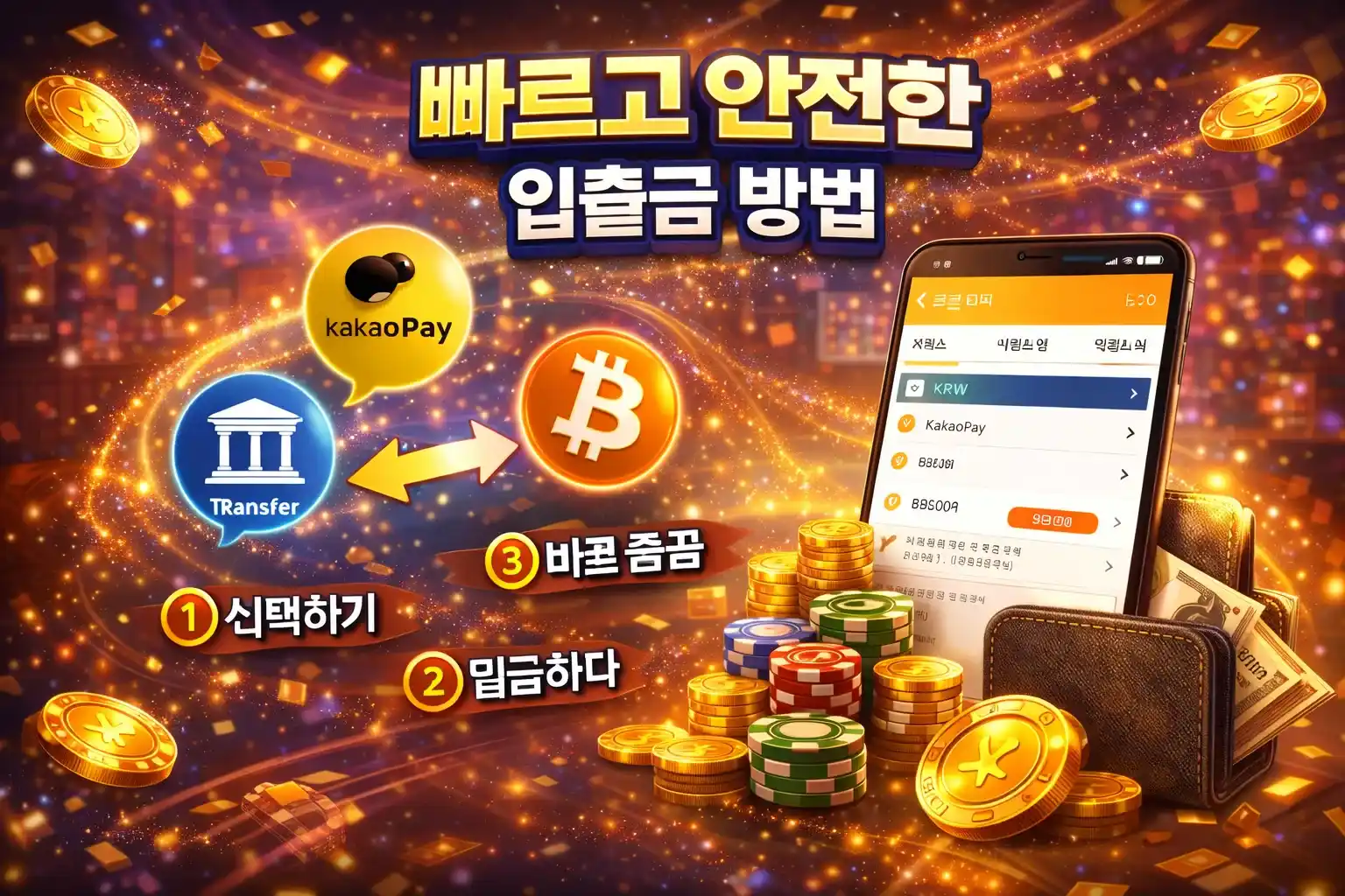 빠르고 안전한 입출금 방법